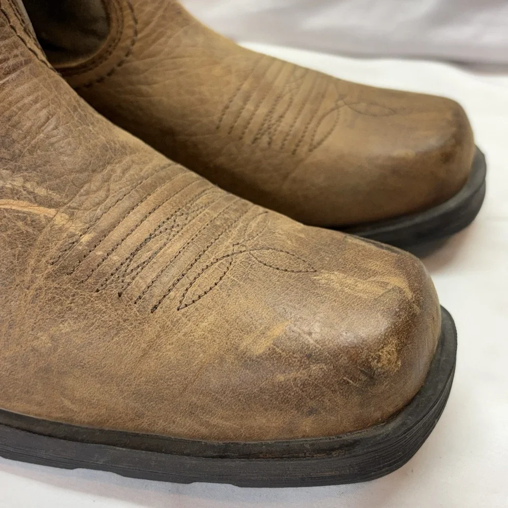Ariat Rambler Brown Leather Western Boots Cowboy Men's Size 8 D